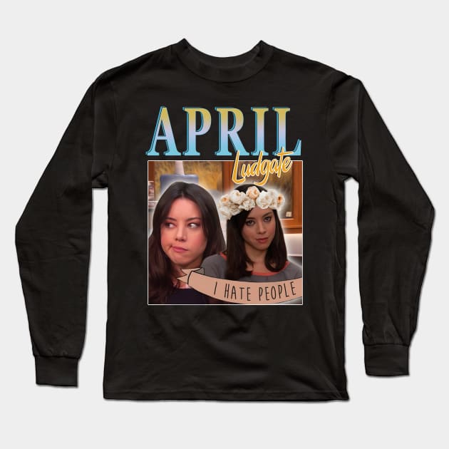 April Ludgate Homage Long Sleeve T-Shirt by GraphicTeeShop